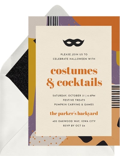 Mod Halloween Invitation