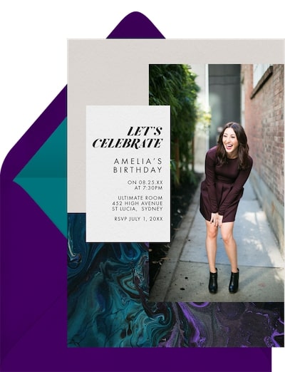 Mod Marble Invitation