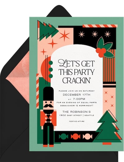 Mod Nutcracker Invitation