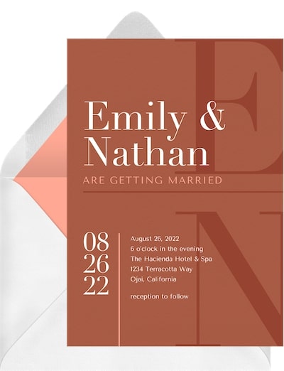 Mod Trendy Tones Invitation