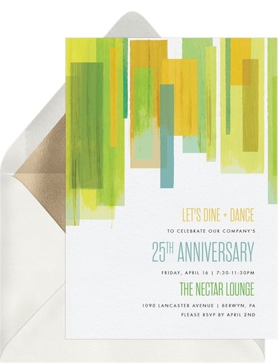 Modern Art Invitation