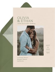 Modern Photo Invitation