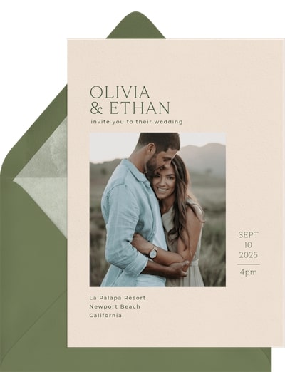 Modern Photo Invitation