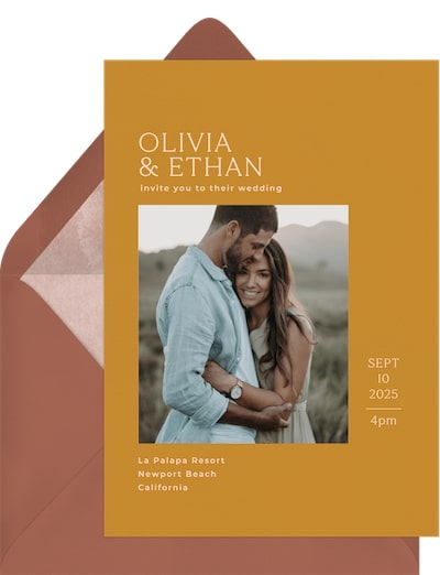 Modern Photo Invitation