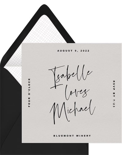 Modern wedding decor: Modern Trend Invitation
