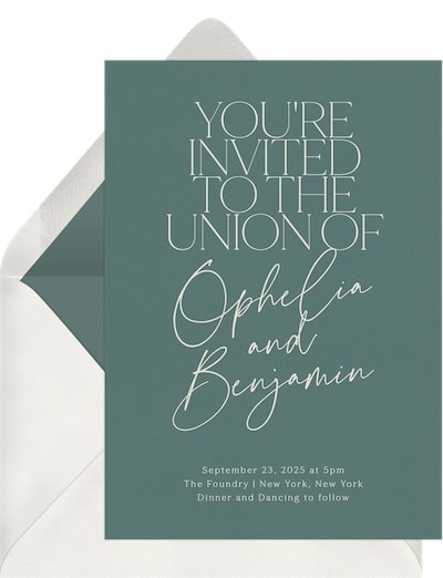 Modern Twist Invitation