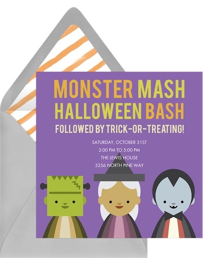 Monster Mash Invitation