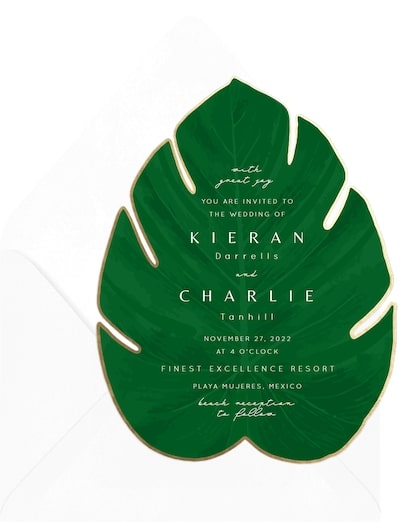 Monstera Deliciosa Invitation