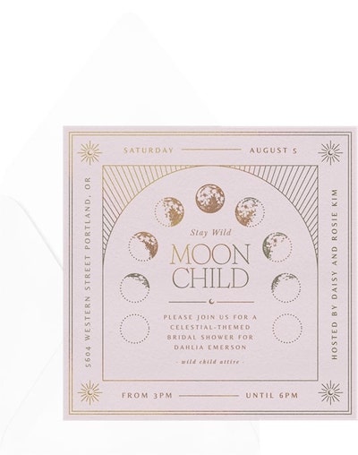 Moon Child Invitation
