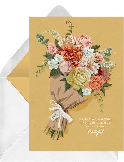 Mother's Day Bouquet Card