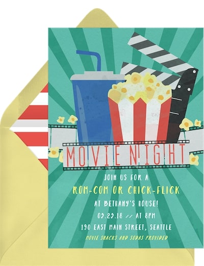 Movie Party Invitation