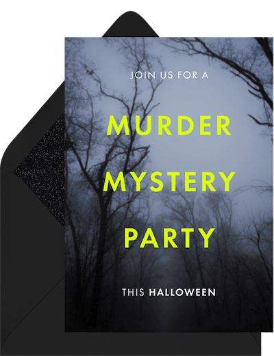 Murder Mystery Invitation