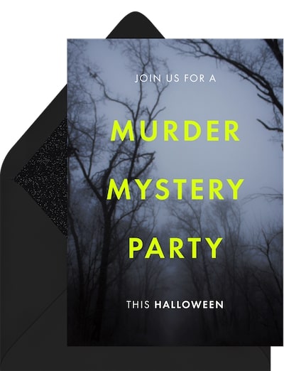 Murder Mystery Invitation