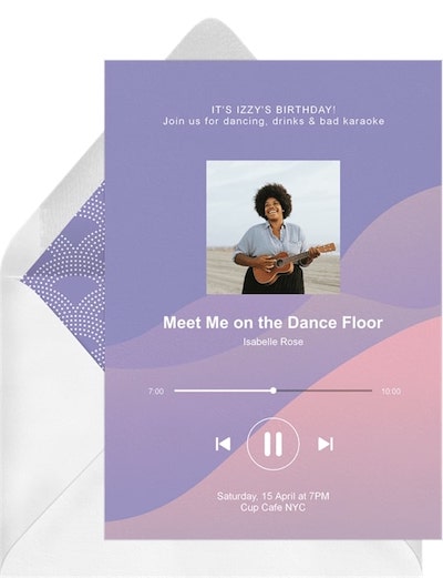 Mothers day ideas: Music Enthusiast Invitation