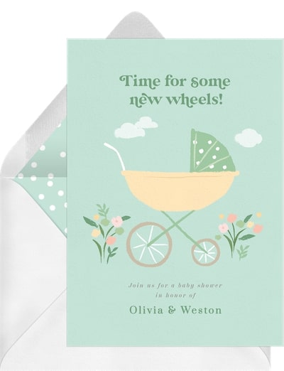New Wheels Invitation