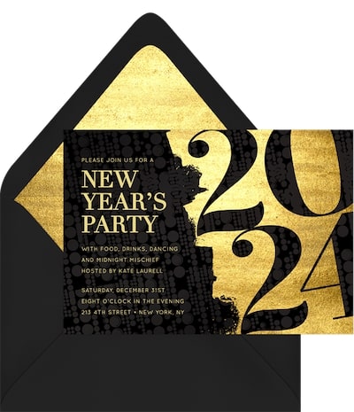 New Years Grid Invitation