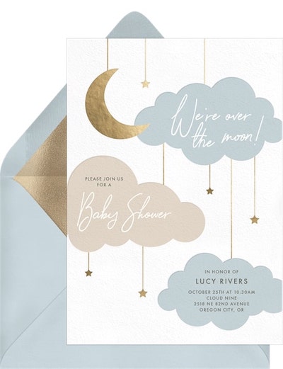 Night Sky Mobile Invitation