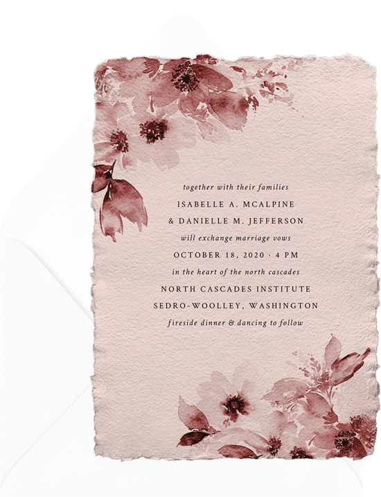 Wedding invitation sets: North Cascades Invitation