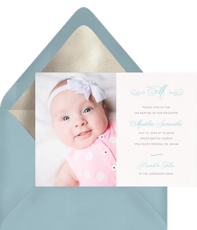 Ornamental Monogram Invitation