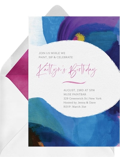 Paint Night Invitation