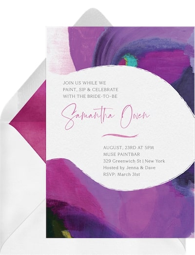 Paint Night Invitation