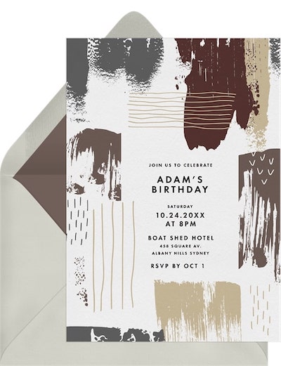 Paint Swash Party Invitation