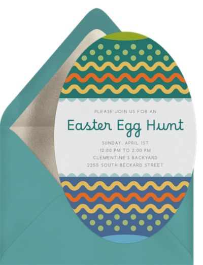 Painted Egg Invitation