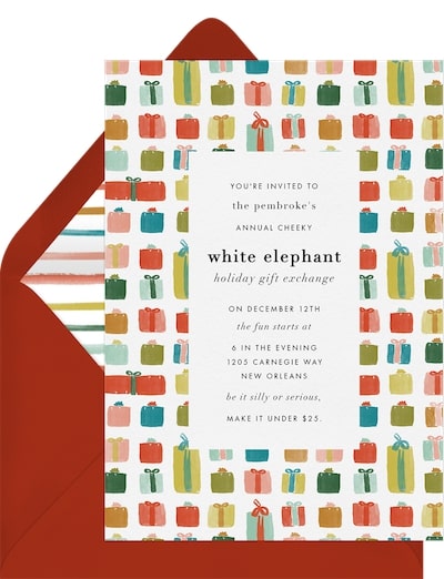 Painted Presents Invitation