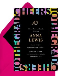 Painterly Border Invitation