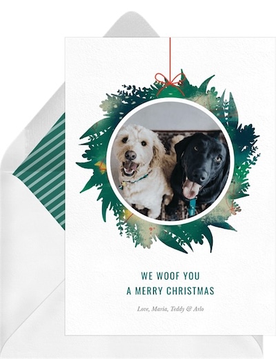 Painterly Wreath Card