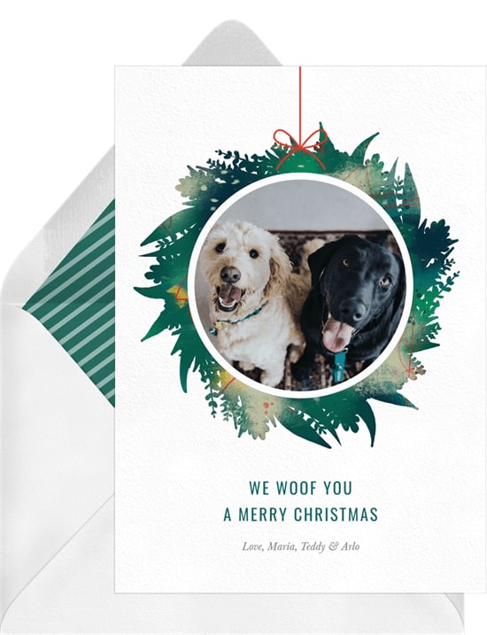 Painterly Wreath Card