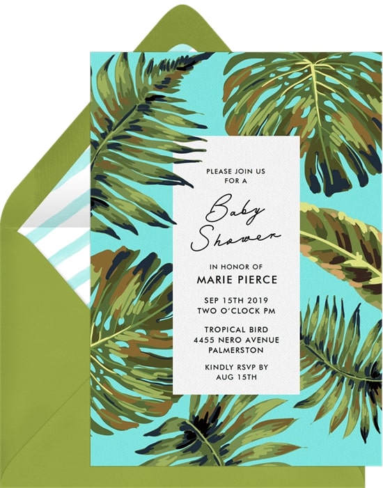 Palm Leaves Invitation