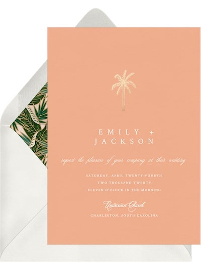 Palm Tree Invitation