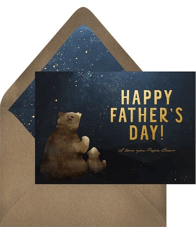 Papa Bear Card