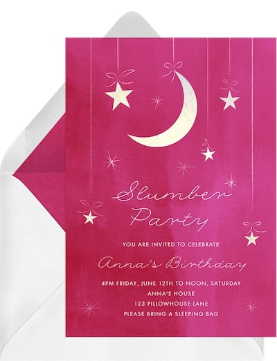 Paper Moon Invitation