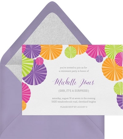Paper Pinwheels Invitation
