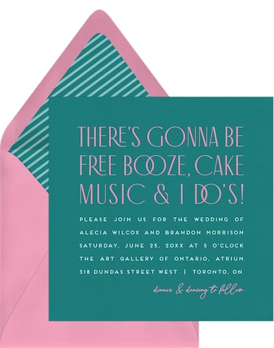 Party Vows Invitation