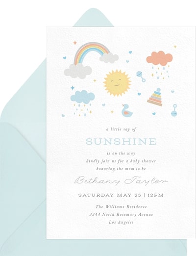 Pastel Sunshine Invitation