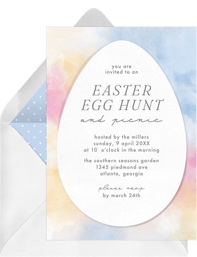 Pastel Tie Dye Invitation