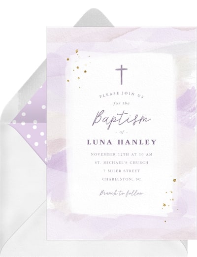 Pastel Watercolor Invitation