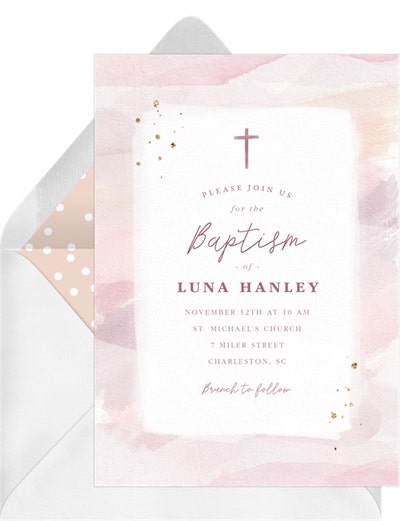 Pastel Watercolor Invitation
