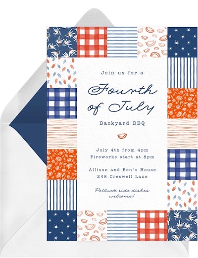 Patchwork Frame Invitation
