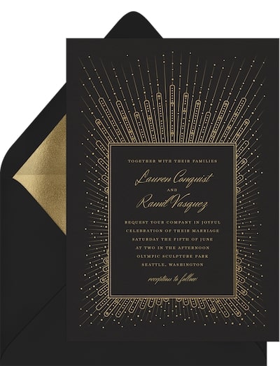Pearl Starburst Invitation