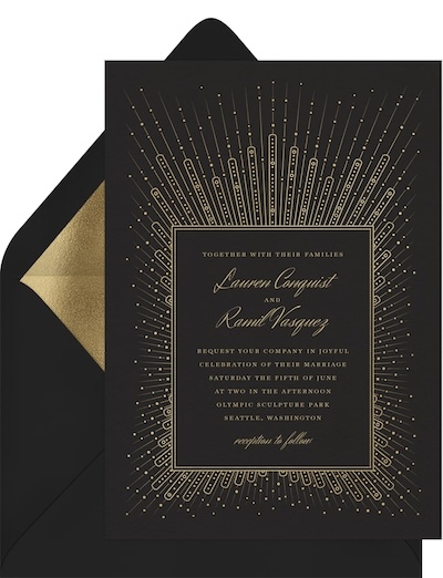Pearl Starburst Invitation