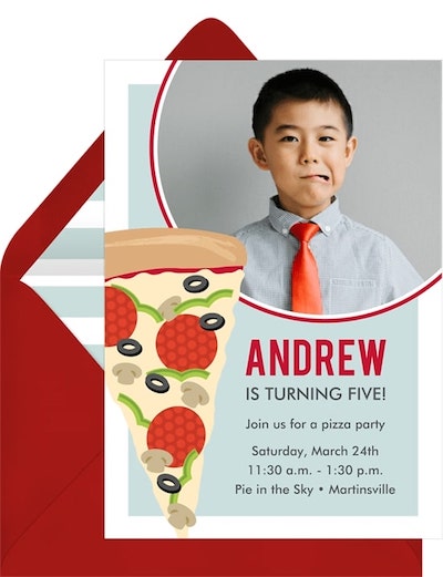 Pizza Rules Invitation