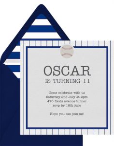 Play Ball Invitation