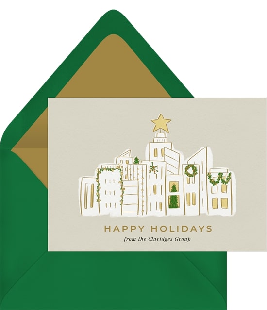 Playful City Skyline Card
