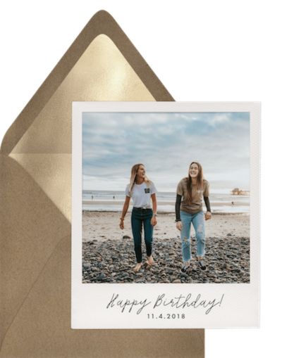 Free birthday cards: Polaroid Celebration Card