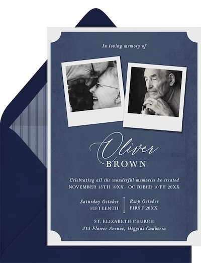 Polaroid Memories Invitation