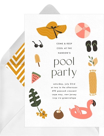 Pool Day Classics Invitation